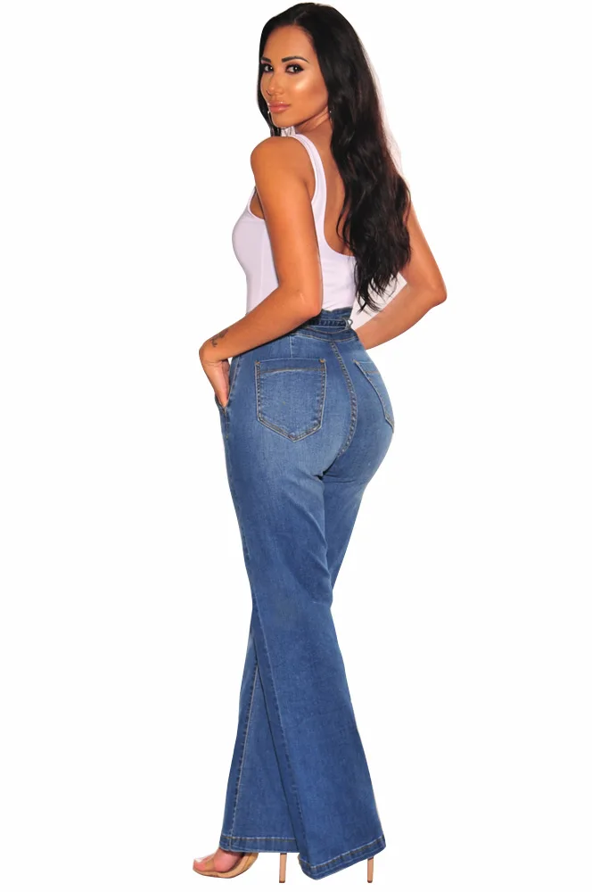 style denim jeans high waist bell bottom jeans womens denim jeans women for ladies