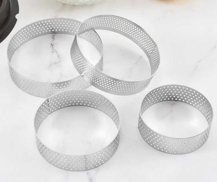 Инструмент для выпечки 304 кольцо для Мусса из нержавеющей стали с круглым отверстием французская башня кольцо для торта сыра tart кольцо