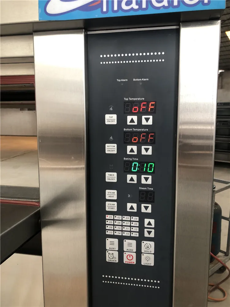 Bakery Equipment Haidier 3 Floor 15 Tray Electric Deck Oven Industry Bread Oven