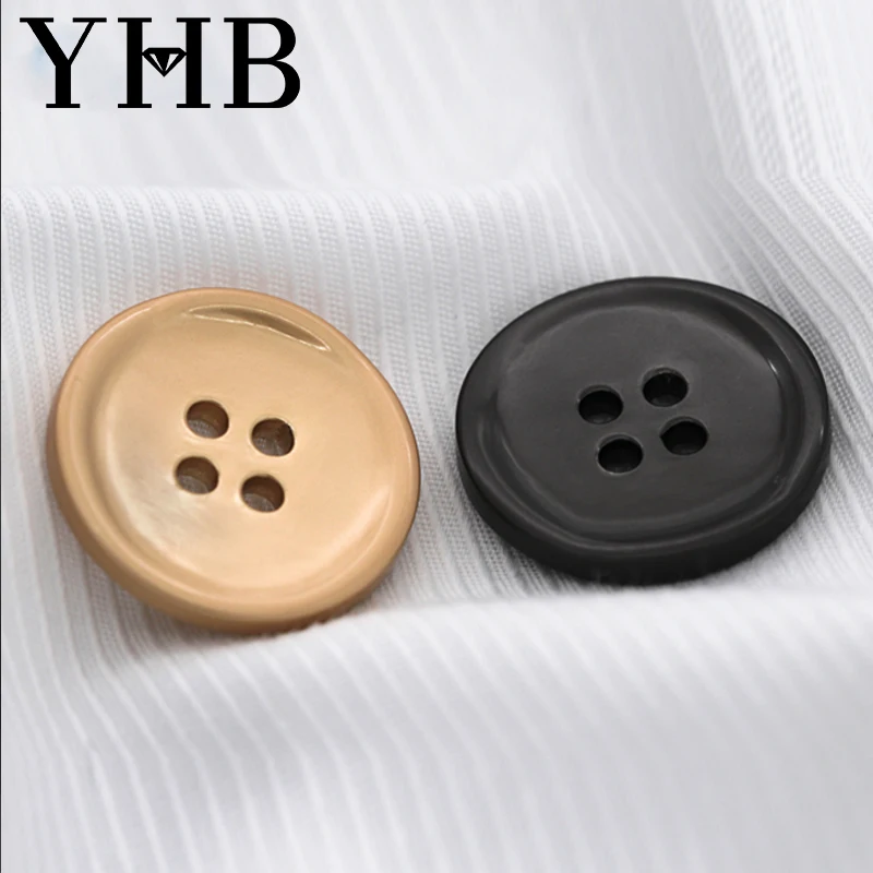  Nickel free Creative personality hand-sewn buttons high-end round Japanese-style woolen coat