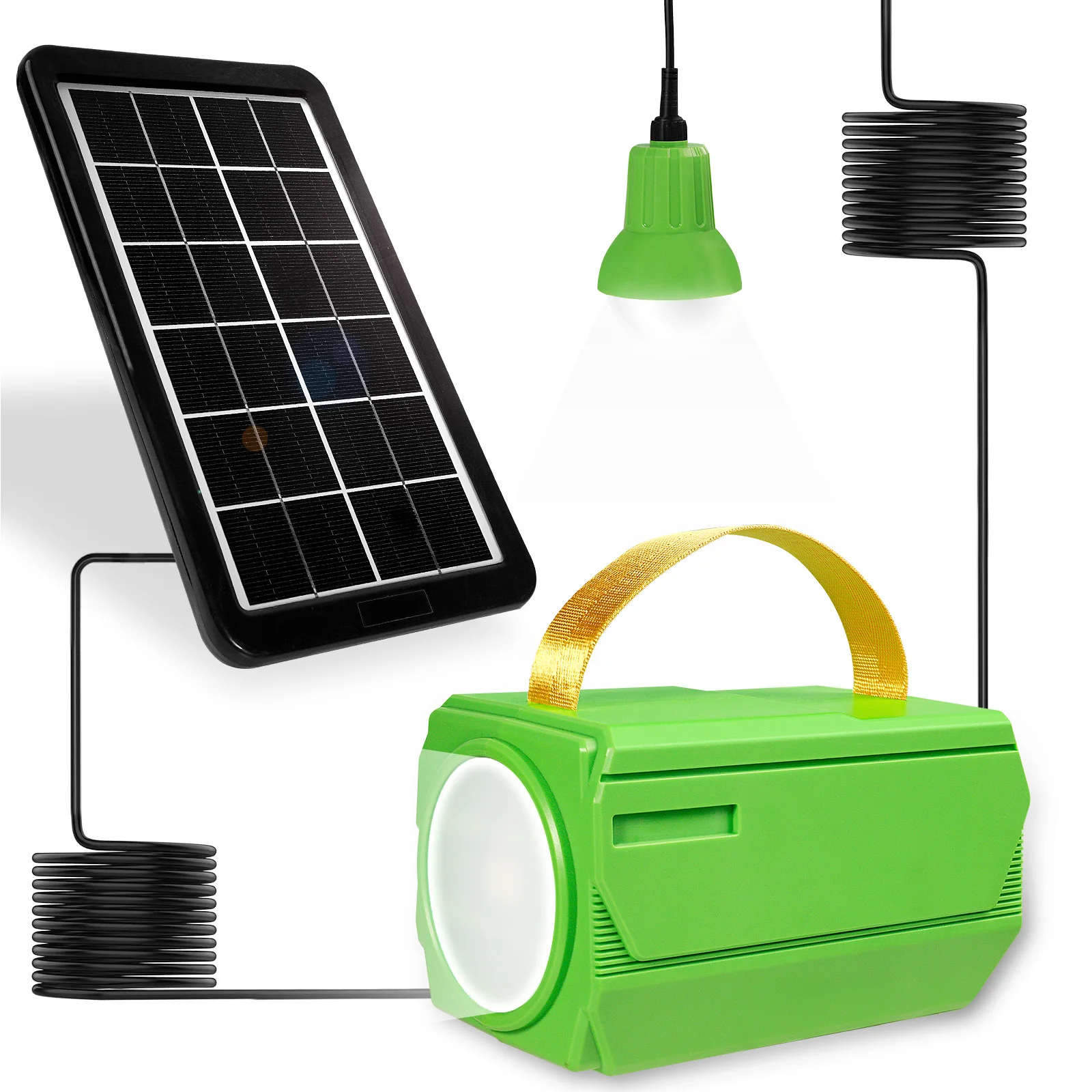 5V 0.5A Solar Torch Cheap Solar Flashlight with Solar Panel and USB Output