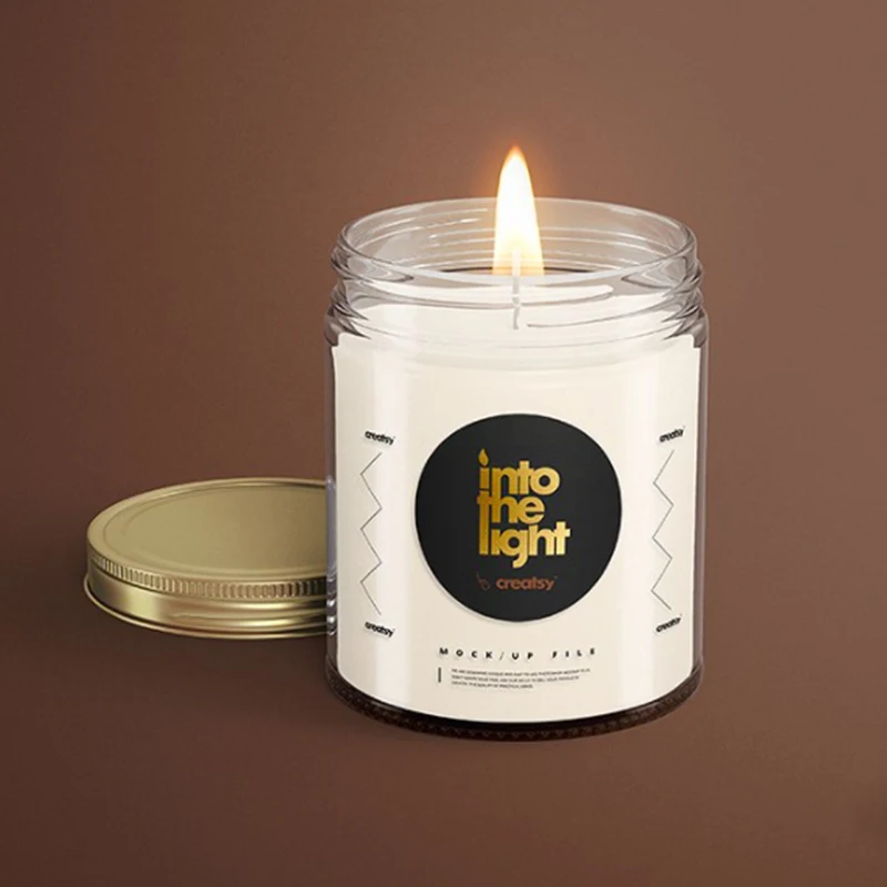 Jar Scented Candles with Lid Different Glass Custom Luxury