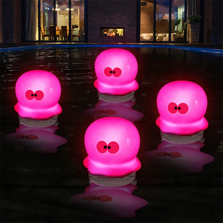 Cootway IP 68 водонепроницаемый Солнечный свет бассейн гидромассажная Ванна спа светодиодный подводный Мини Осьминог