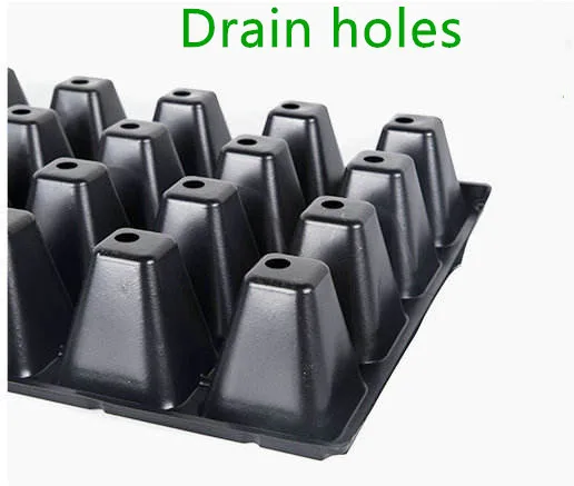 Plant Seed Plastic Growing Nursery Deep Flat Plate Seeding High Quality Tomato Fruit Nursery Seedling Tray