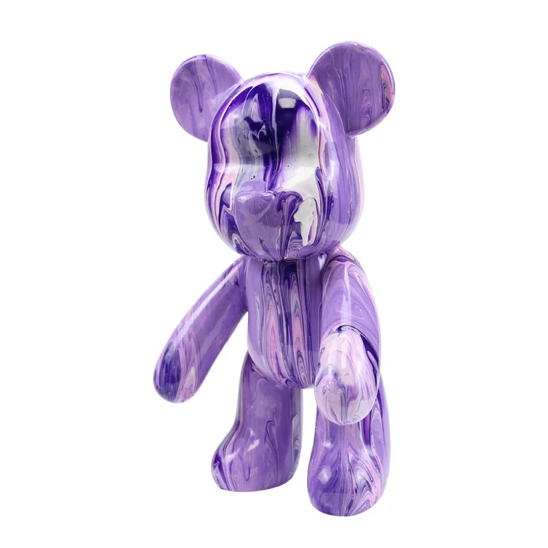 Manufacturer Violent Bears Plastic White Bear sculpture DIY Resin Crafts Figures With Painting