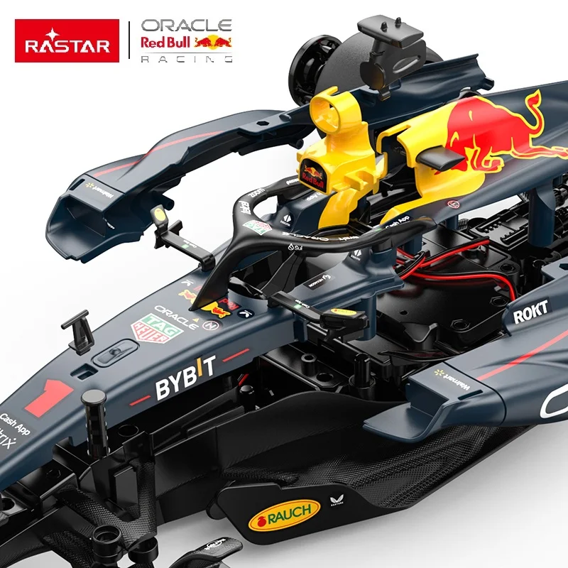 Rastar 2024 New Car Model 1:16 Red Bull Formula 1 Sports Car Toy Building Blocks Car Set Kids or Adults Kits with Remote Control