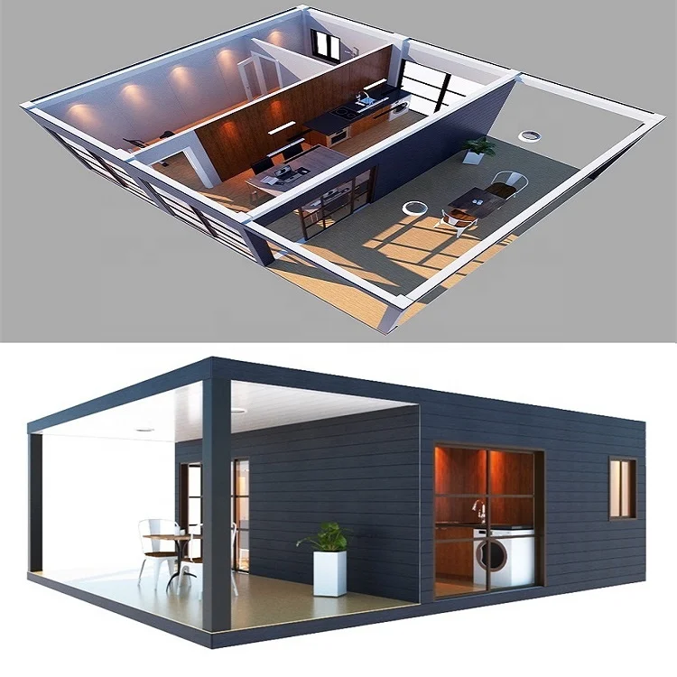 Luxury eco friendly homes prefabricated expandable shelter tiny container houses for living