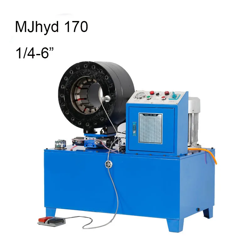 6 Inch DX68 DX76 DX69 Wtih Sreen Uniflex F1nn Power Hose Crimping Machine Press Hose Tool Machine