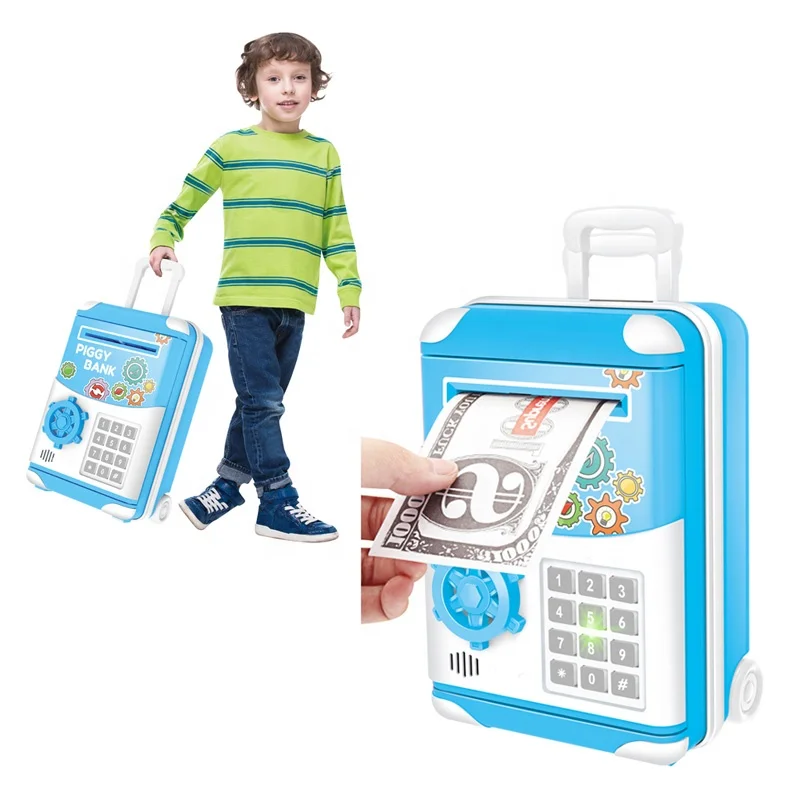 Mini ATM bank toy electric money saving bank kids toy piggy bank