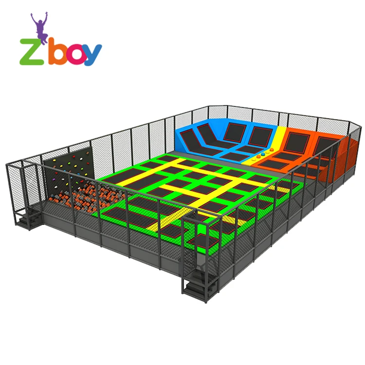 
For Argentina Stratosphere Builder Small Adult Jumping Trampoline Park With Foam Pit 