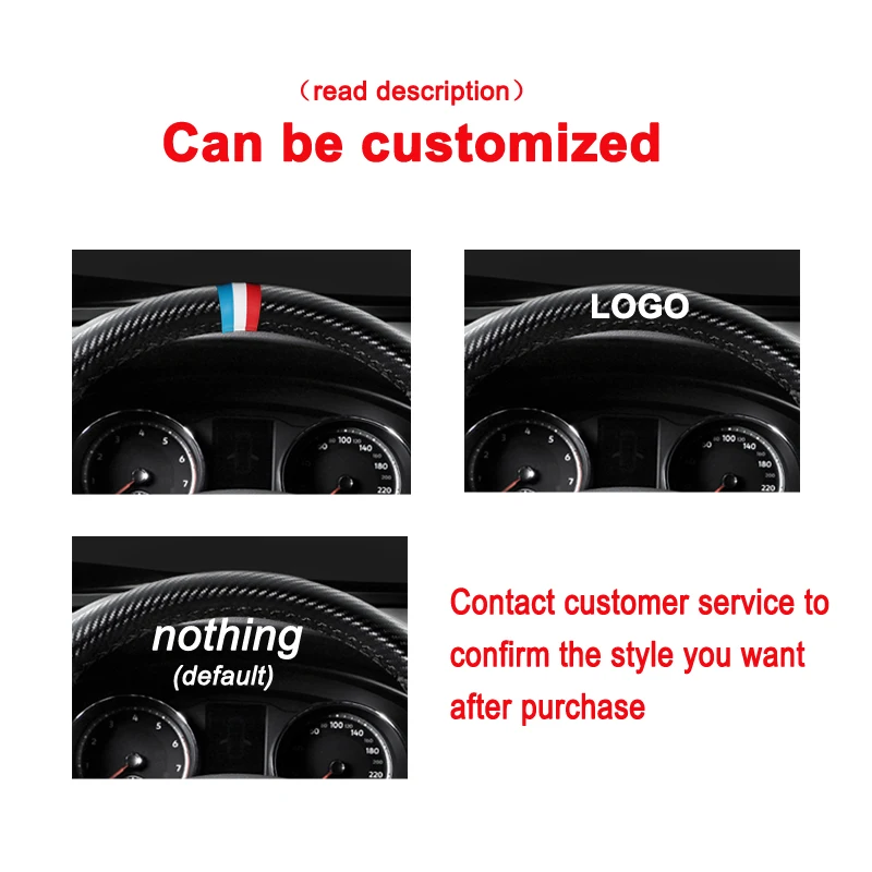 Carbon Fiber Leather car Steering wheel cover for BMW E46 E39 330i 540i 525i 530i 330Ci M3 2001 2002 2003 Handlebar Braid