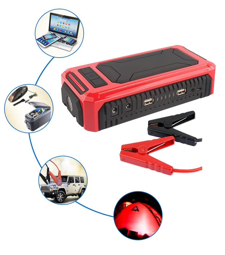 Battery Pack Car Battery Jumper Cables 12V Car Jump Starter/Mini Car Booster for Emergency Use/Power Jump Start 12V Cars Truck