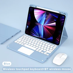 Wireless Keyboard Case With Touchpad For iPad 9 10.2 Inches 9th Generation Case With Keyboard Mouse