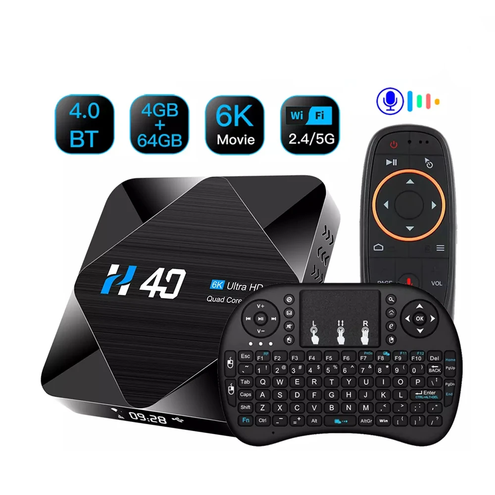  Умная ТВ приставка Android 10 HD 4 Гб оперативной памяти 32 встроенной 64 ГБ H616 BT Wi-Fi 2 4G/5G коробка TV медиа плеер 6 к Декодер каналов кабельного телевидения компьютерной приставки телевизору для