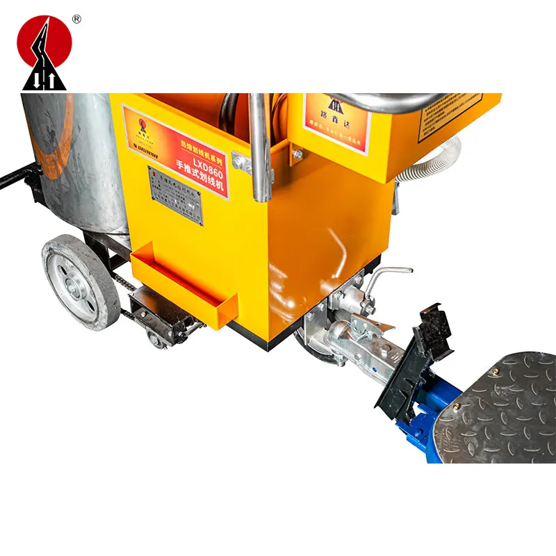 LXD Ride On Driving Type Manual Hand Push Zebra Stripes Pavement Lines Painting Road Marking Machine