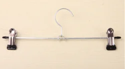 Metal clothes hanger For clothes underwear With 2 clips for socks underwear hanger for hotel