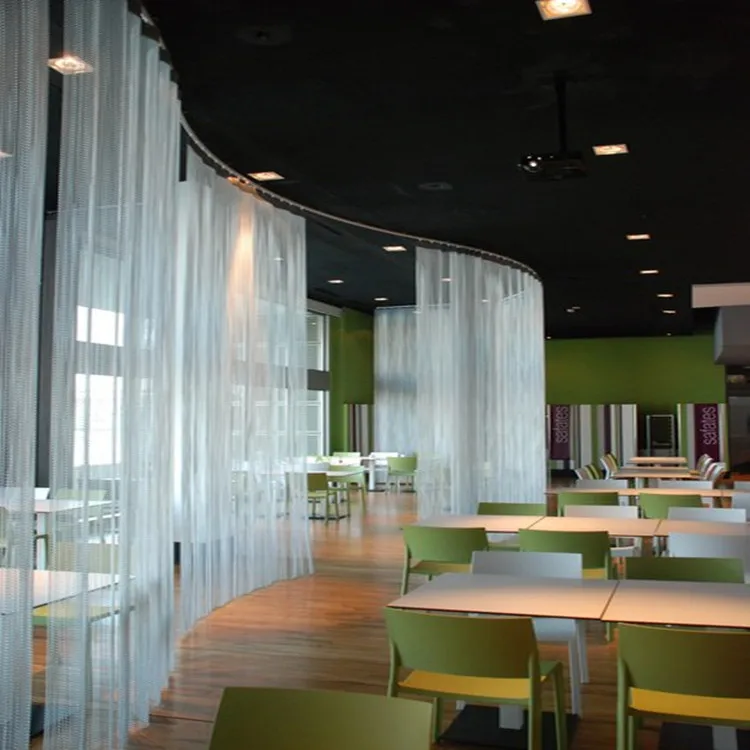 Metal curtains for the restaurant decorative
