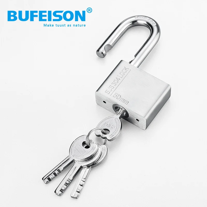 Head anti-theft lock for unlocking household doors and outdoor 304 stainless steel padlock waterproof rust proof rainproof lock
