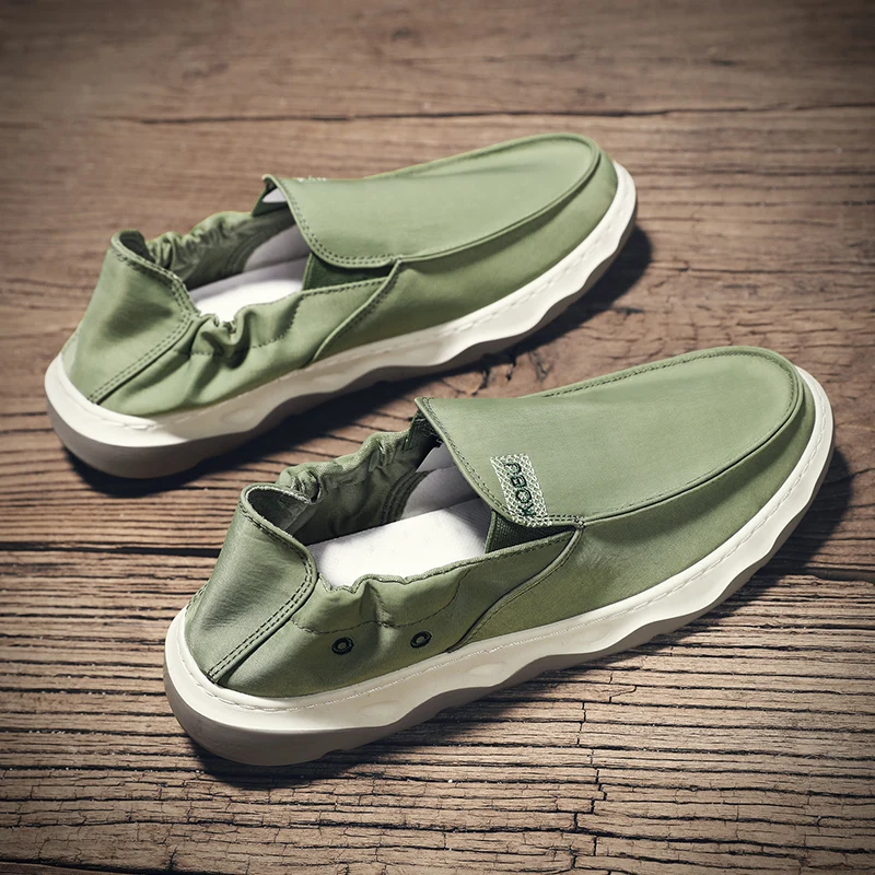 Slip-on canvas Boat Shoes old Beijing shoes  ice silk walking style sneakers breathable shoes for men