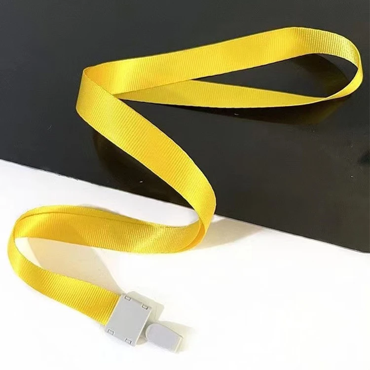 Kofei Other Lanyard With Plastic Clip Polyester Plain Neck Strap Colorful Blank Lanyard for Trade Show Card Holder