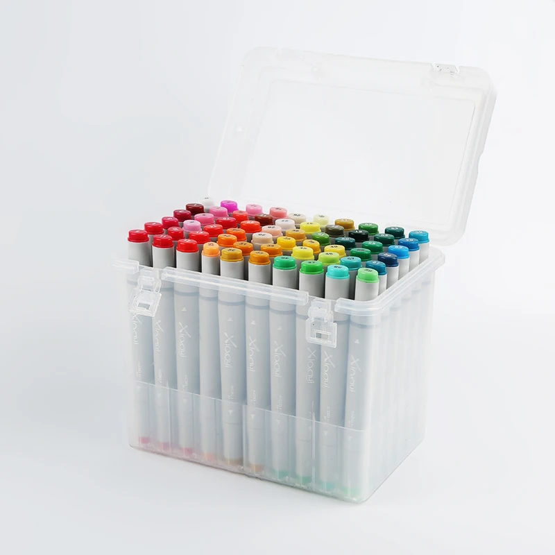 High quality dual tip marker set multi colored 168 colors arts sketch marker pen  for clothing design