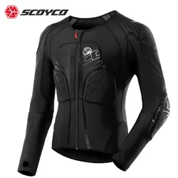 SCOYCO AM03 Мужская мотоциклетная куртка для мотокросса для езды на мотоцикле Утвержденная CE растягивающаяся тонкая защита для груди и спины
