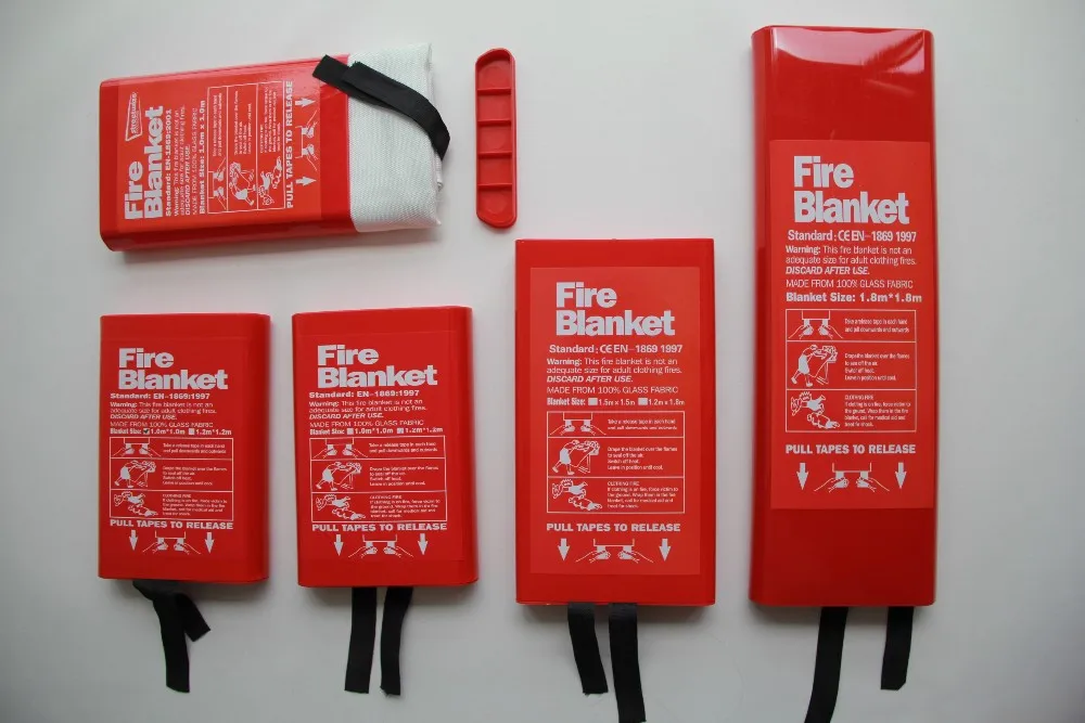 Heat Insulation 100% Fiberglass Asbestos Free Fire Blanket