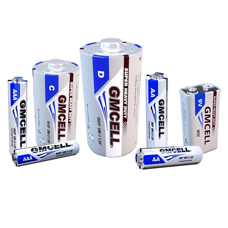 GMCELL High quality  the best price 1.5V R03P Super Heavy Duty Cell Battery 3AA R03 UM-4 Dry Battery for  Consumer Electronics