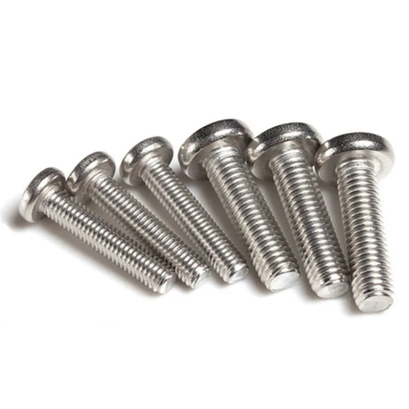 Hot Sale High Quality M8 M7 Threads Box Packing Rust-Resistant M3-M4 Flat Head Screws 10mm Pan Head Machine Screws