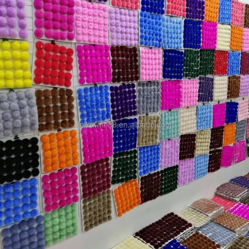 Помс из натурального меха норки 3 см