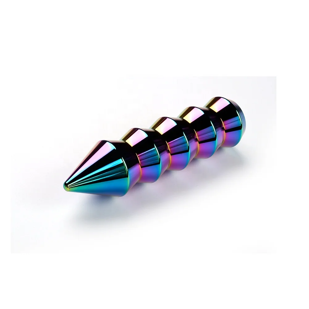 Customize Logo Knurled Grip Style Universal Shifter Knob Universal Car Aluminum Manual Gear Shift Knob