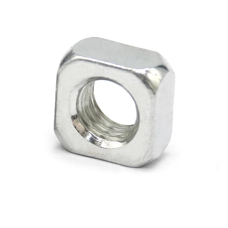 DIN557 Metric 304 Stainless Steel Square Nut Grade A2-70/A4-80 M3 M4 M5 M6 M12 Square Nut For Heavy Industry