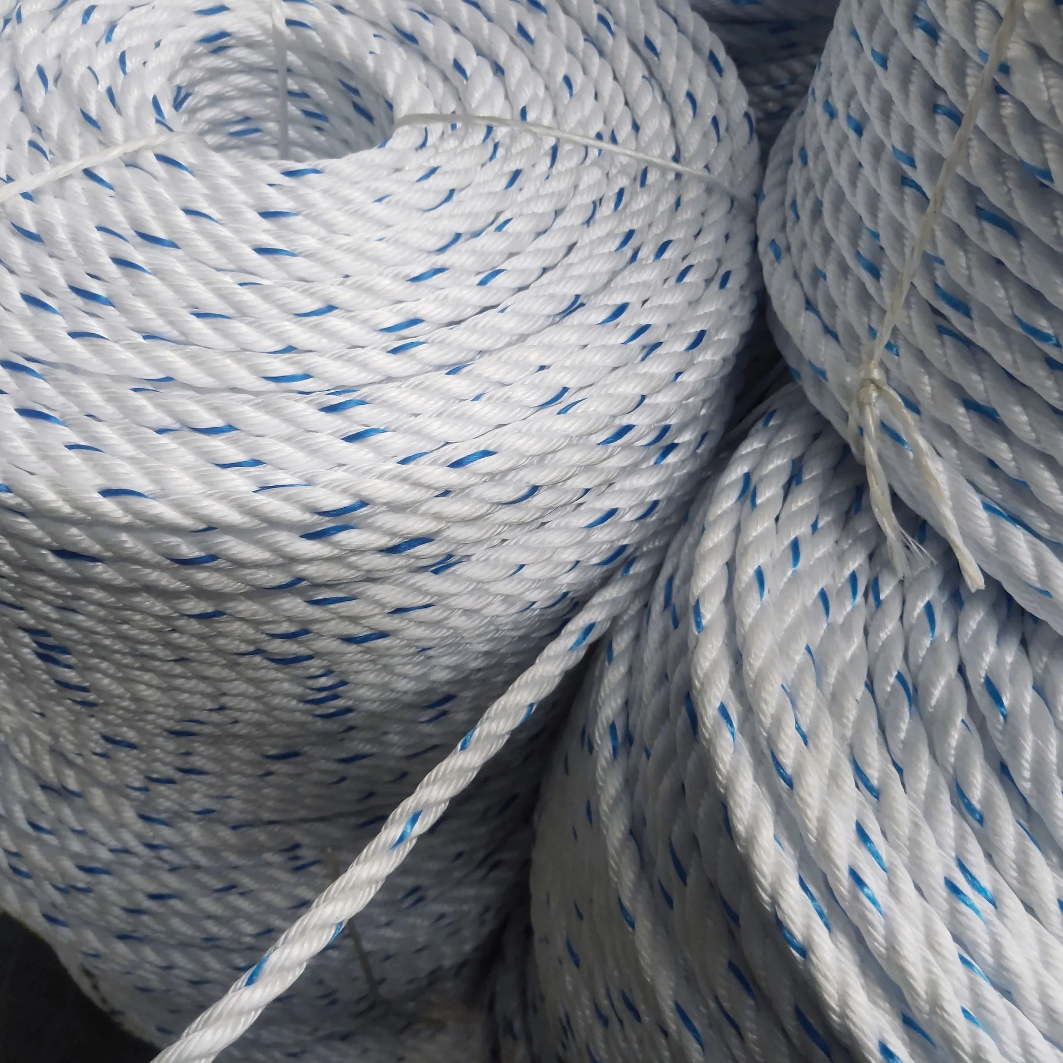 High Quality Twist PP Danline Rope 3 Strands Rope Fishing Packaging Rope 6MM 8MM 10MM