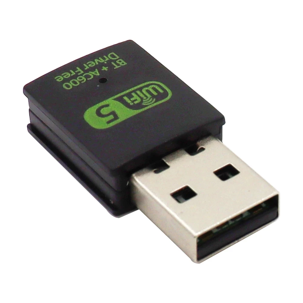 600Mbps 2.4/5.8Ghz Wireless External Receiver Wifi Lan Dongle Network Card Dual Band USB Wifi Adapter for PC Laptop