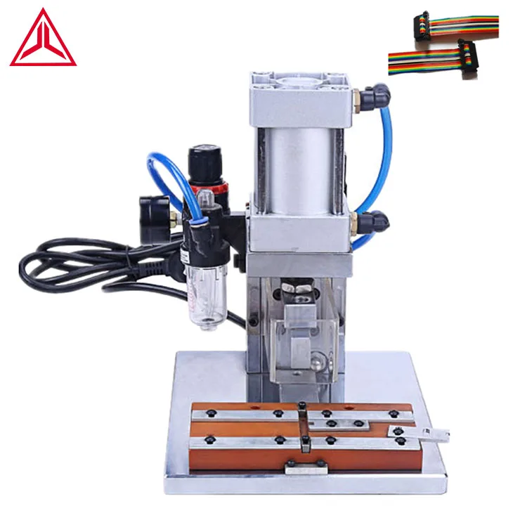 semi-automatic Pneumatic type IDC/IDE Flat Ribbon Wire  Crimping Machine FPC / FFC flat cable crimping machine