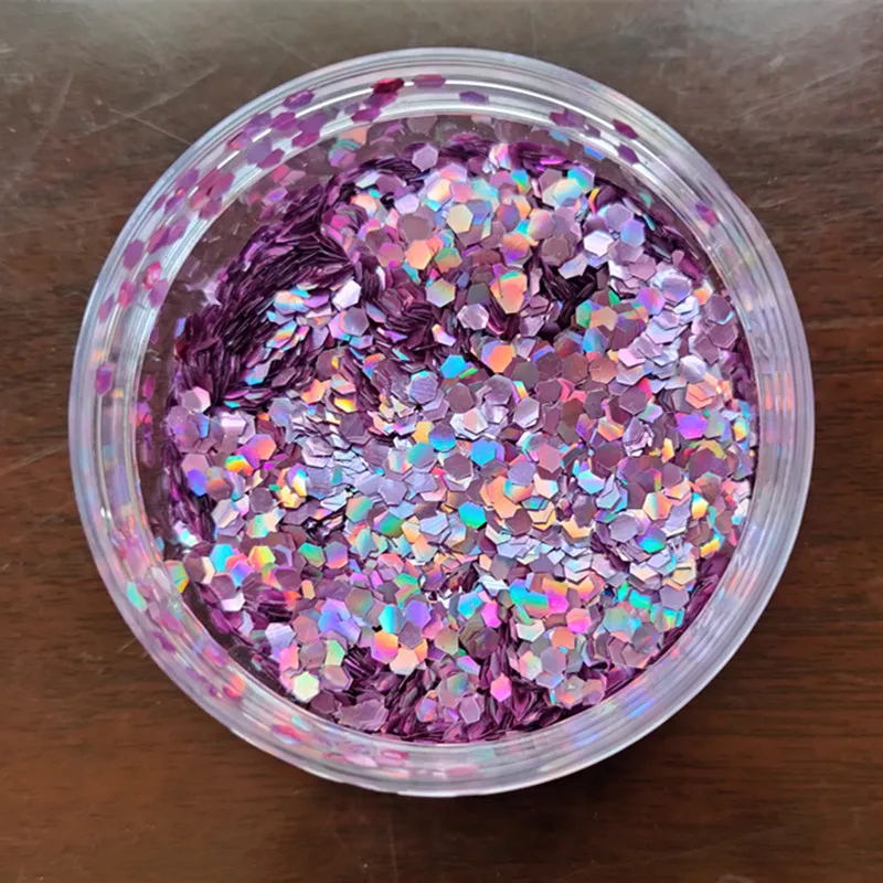 PLA Chunse Degradable Glitter Powder Environmental Protection Non-toxic Various Shapes of Sequins