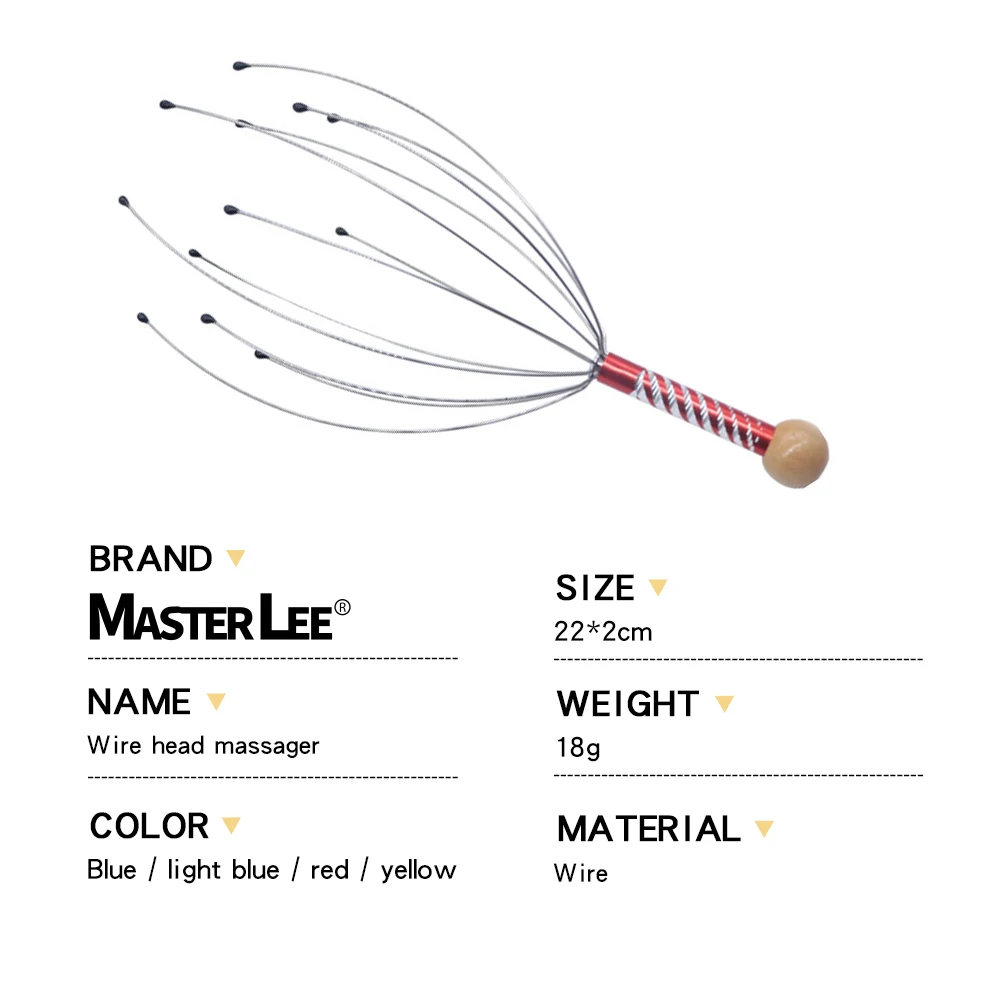 Comfortable octopus comb steel tooth brush tickle head scratcher candy color massage Claw