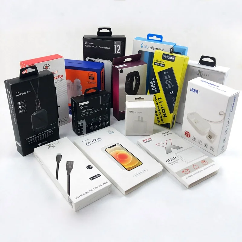Custom Recyclable Photography Charger Usb Speaker Wearable Devices Frame Phone Accessories Packaging Box