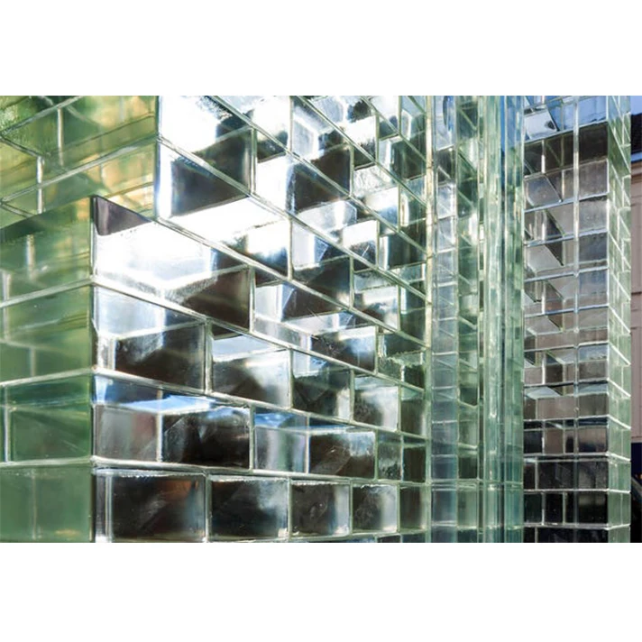 Strip Hot Melt Glass Brick Clear & Colored & Frosted Decorative Glass Bricks Blocks Fire Rated Hanging Solid Crystal Glass Brick