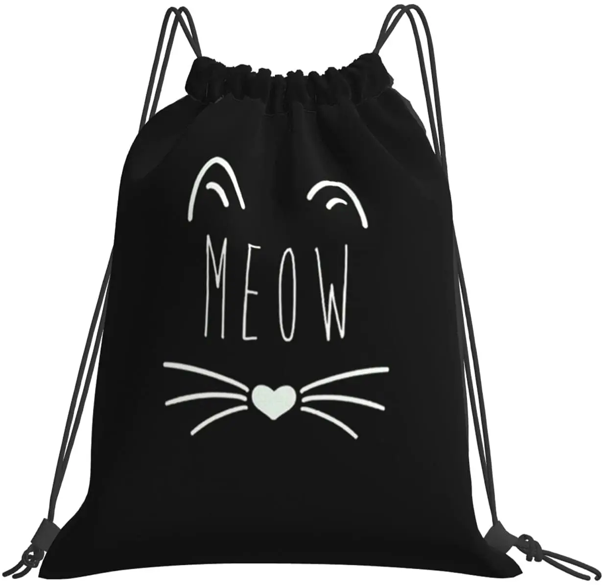 Liberty Bags Large Nylon Drawstring Backpack Unisex Drawstring Backpack Bag Sport Gym Travel Backpack