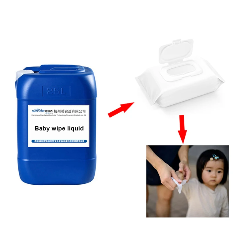 Professional manufacturer sensitive newborn skin baby wet tissue wipe preservative liquid