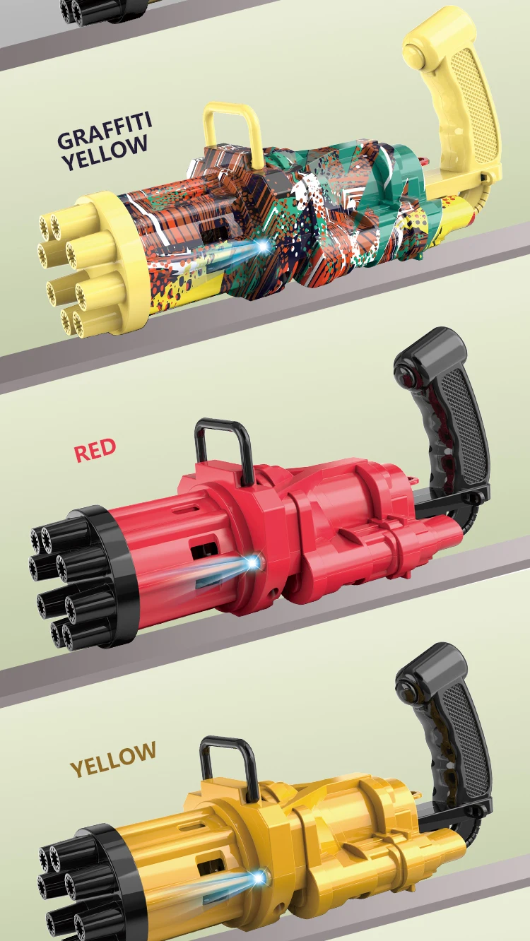 2021 Новый мини бластер Электрический мыльный динозавр машина Gatling Bubble Gun игрушки для