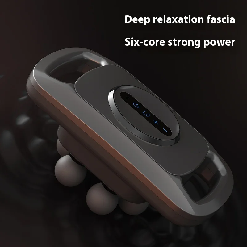 2024 Oem LED Screen Handheld 6-Heads fascial muscle Massage Gun Deep Tissue Full Body Massager for Pain Relief