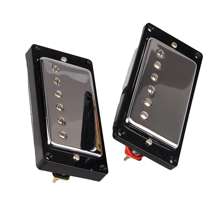 Wholesale Ceramic Magnet Chrome Covers Humbucker LP Guitar Pickup With Black Rings Made in China