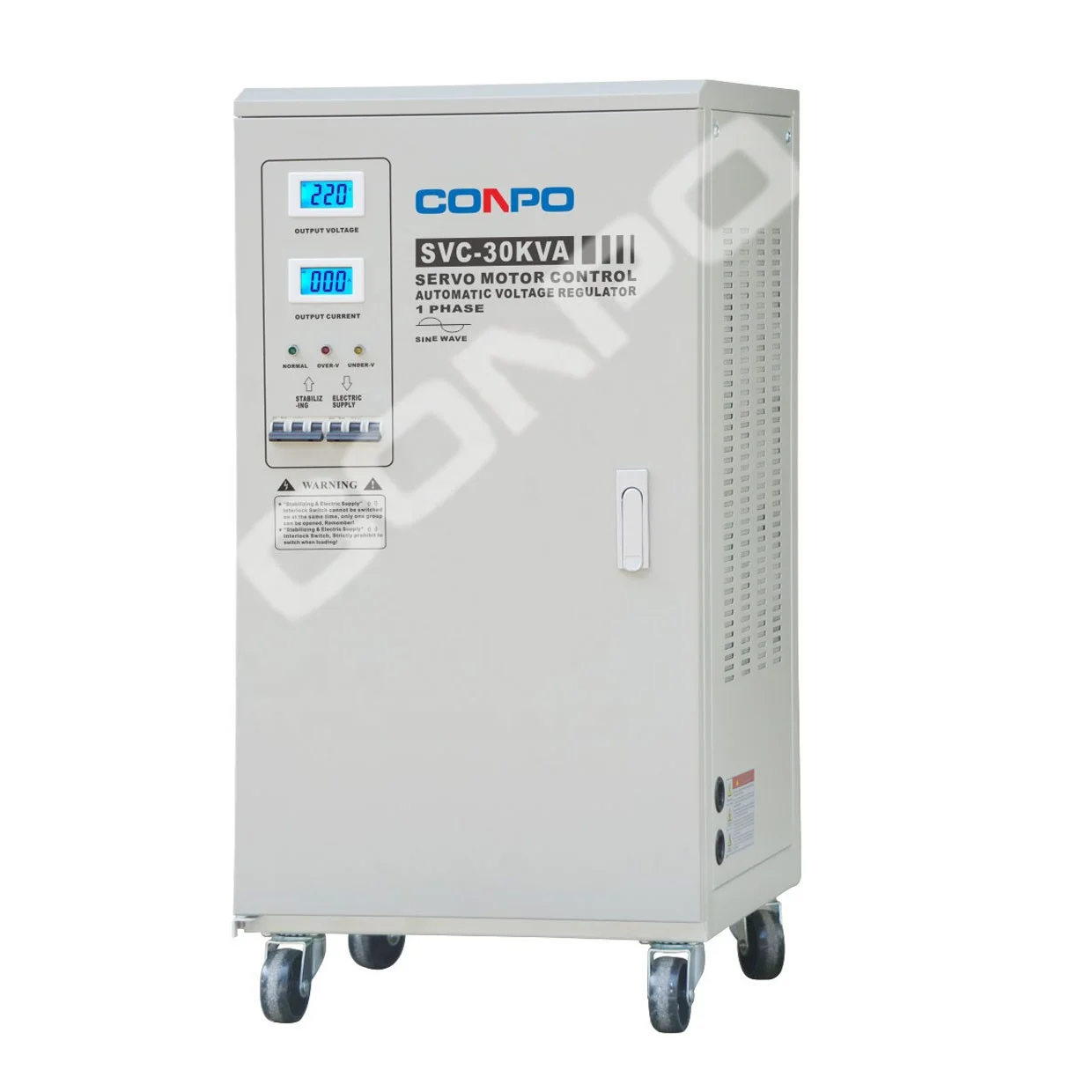 SVC-30KVA Single Phase Servo motor-type AC Automatic Voltage stabilizer regulator AVR Estabilizador de voltaje 110V/220VAC