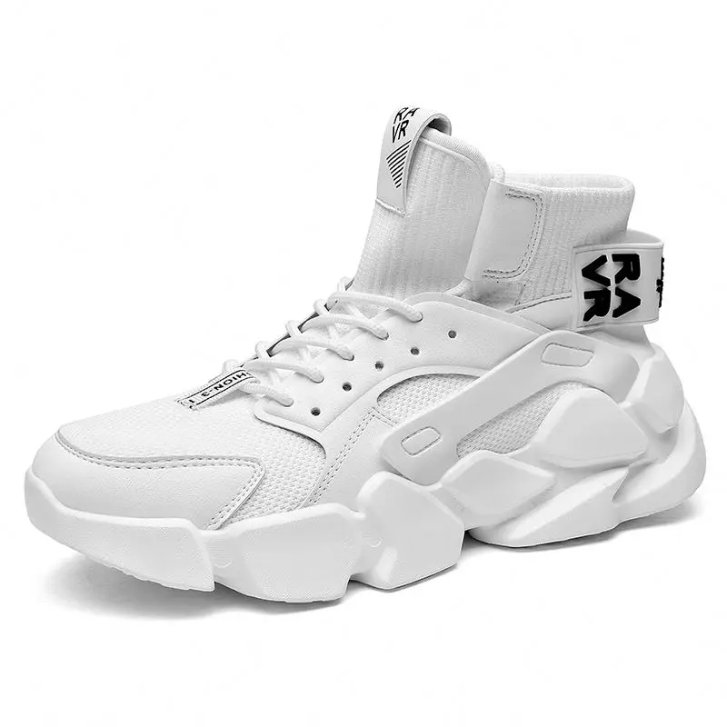 New Arrivals Stylish Breathable Knit Upper Men Sports Shoes with TPU Sole Men Sneakers