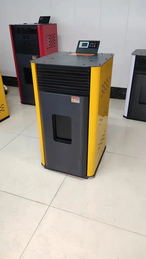 biomass wood pellet heater stove with chimney