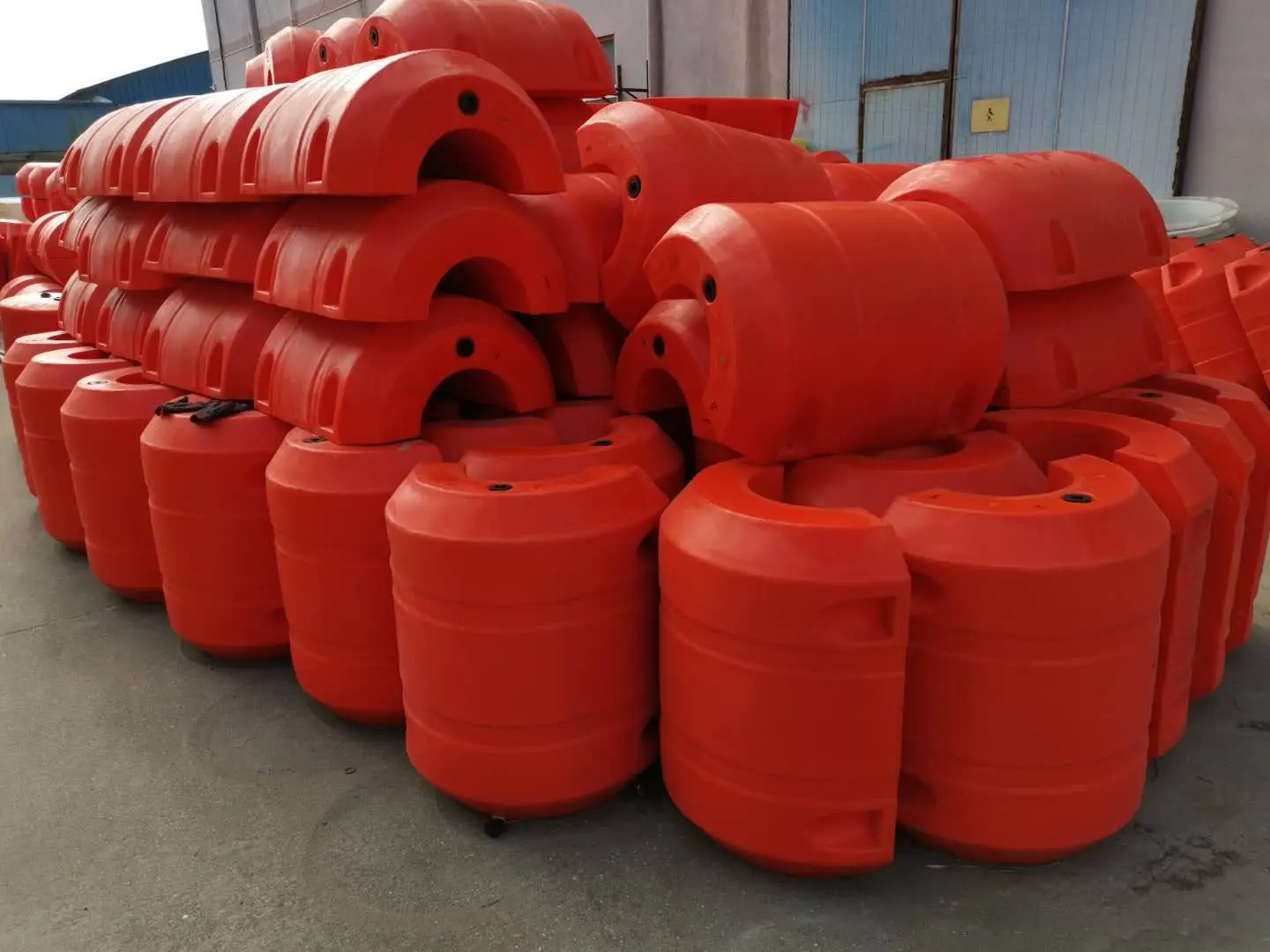 Only accept Customization Roto Molding Dredging Floats Material   Foam Filled Pipe Floater Hose Cable Floats For Sand Dredging