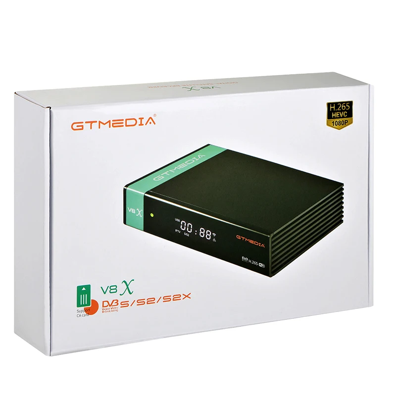  Новейший спутниковый ТВ-приемник GTMEDIA V8X H.265 DVB-S/S2/S2X с разъемом для карт CA поддержка Conax Irdeto Viaccess