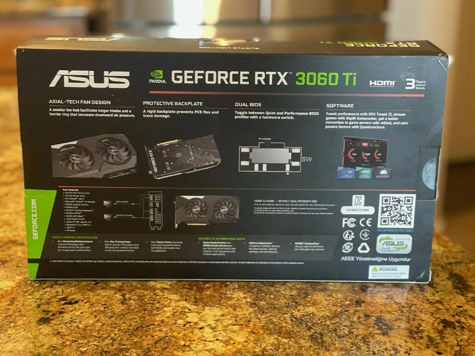 New graphics card RTX 3060 Ti 8 GB
